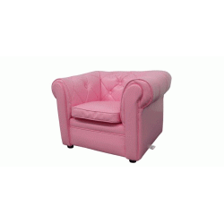 Chesterfield lyserd 1 person stol 