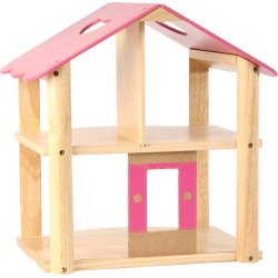 Lille lyserdt hus af tr