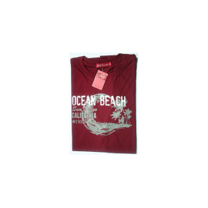 Ocean beach t-shirt xl bordeaux