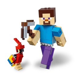 LEGO MINECRAFT Stor Steve-figur med papegje 21148
