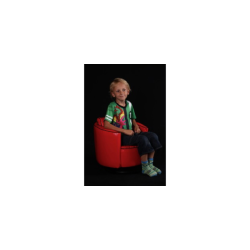 Mini Merry drejestol rd/sort