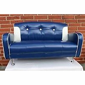 MINI MUSTANG SOFA MRK BL/HVID