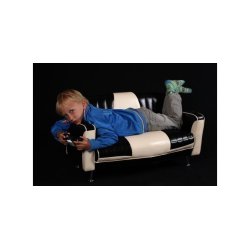 Mini Cadillac sofa New Ivory/sort 