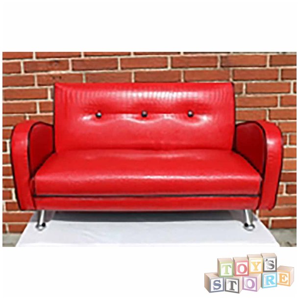 MINI NANCY SOFA RD M/SORTE BND/KANTER