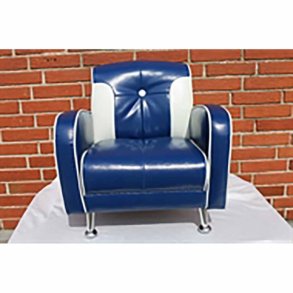  MINI MUSTANG STOL - Mrkebl-hvid