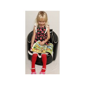 Mini Merry drejestol sort/hvid - Toysstore