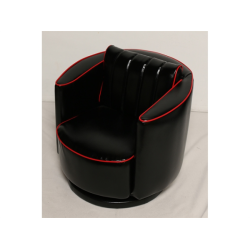 Mini Merry drejestol sort/rd - Toysstore